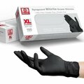 Basic Disposable Gloves, Nitrile, 4 mil, Latex-Free, Powder-Free, Black, XL, 10 Boxes of 100 Blk4NitrileXLB